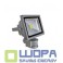 20W Led Floodlight Sensor Premium Reflector Graphite Body Warm White- 3000K